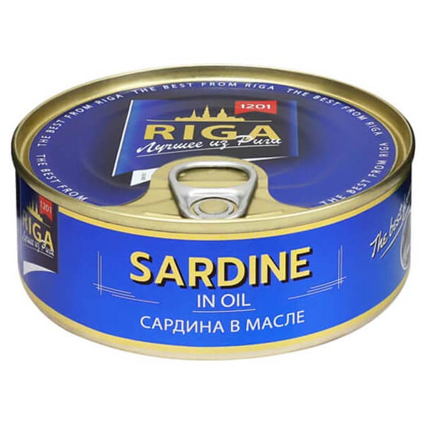 Копченые сардины в масле – 8,47 унции (240 г)